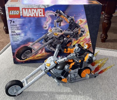 Lego Marvel Ghost Rider Mech & Bike Motorbike Toy 76245 : Target