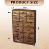 GALAXHERO 16-Drawer Tall Fabric Dresser Storage Tower with Steel Frame, Chest of Drawers Organizer Unit - 3 of 4