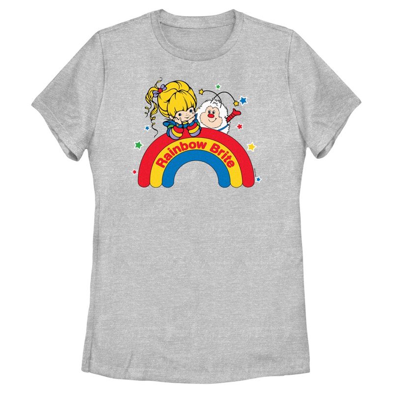 Women's Rainbow Brite Wishing on a Rainbow T-Shirt, 1 of 5