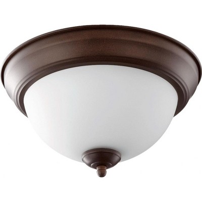 Quorum Lighting 2 - Light Flush Mount in  Oiled Bronze