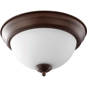 Quorum Lighting 2 - Light Flush Mount in  Oiled Bronze - 1 of 1