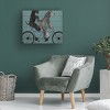 Trademark Fine Art - Fab Funky 'Schnauzer Tandem' Matted Framed Art - 3 of 4