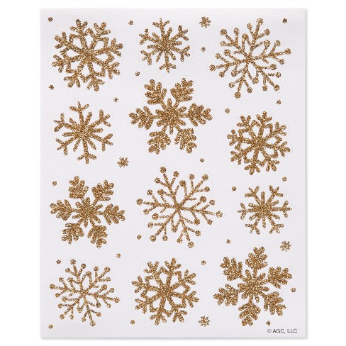 24ct Snowflakes Christmas Stickers