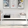 Twin Size Wood Daybed, Multifunctional Daybed, Bed Frame For Bedroom, Living Room, Boys & Girls Dual-use Daybed, No Box Spring Needed Sofa Bed - 2 of 4
