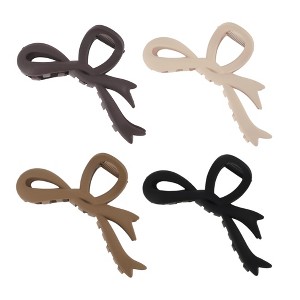 Unique Bargains Women's Fashion Frosted Hair Clips 4 Pcs - 1 of 3