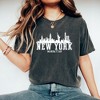 Simply Sage Market Women's New York Manhattan Short Sleeve Garment Dyed Tee - 2 of 2