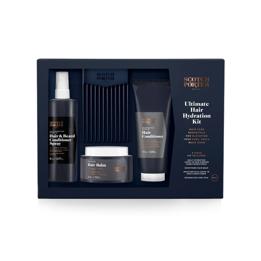 Scotch Porter 2022 Holiday Hair Essentials Kit - 4pk