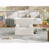 Coucheta Kids Couch, 2-In-1 Comfy Toddler Couch Fold Out, Convertible Sofa to Lounger Foam Kids Chair with Teddy Fleece, Gift for Girls and Boys - 3 of 4