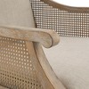 NicBex Polyester Accent Chair,Upholstered Living Room Chairs with Mid-Height Backrest and Cane Webbing Arms,Accent Chairs for Living Room - 4 of 4