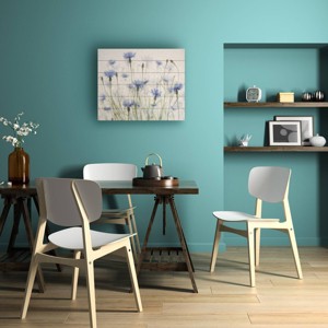 Trademark Fine Art Nel Talen Cornflowers Wood Slat Art - 1 of 4