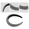 Unique Bargains Crystal Headband Rhinestone Hairband for Women 1.2 Inch Wide 1Pcs - 4 of 4