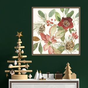 Amanti Art 22"x22" Winter Blooms II by Lisa Audit Framed Canvas Wall Art Print - 1 of 4