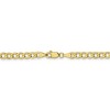 Black Bow Jewelry 4.3mm, 10k Yellow Gold Hollow Curb Link Chain Bracelet - 3 of 4