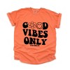 Simply Sage Market S.W.Smiley Good Vibes Only Smiley Face Garment Dyed Tee - 3 of 4