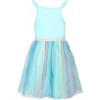 Disney Frozen Elsa and Anna Girls’ Sleeveless Dress Tutu and 4 Ponytail Hair Ties for Little Kids - Blue - 4 of 4
