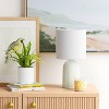 Fluted Ceramic Mini Table Lamp - Threshold™ - image 2 of 4