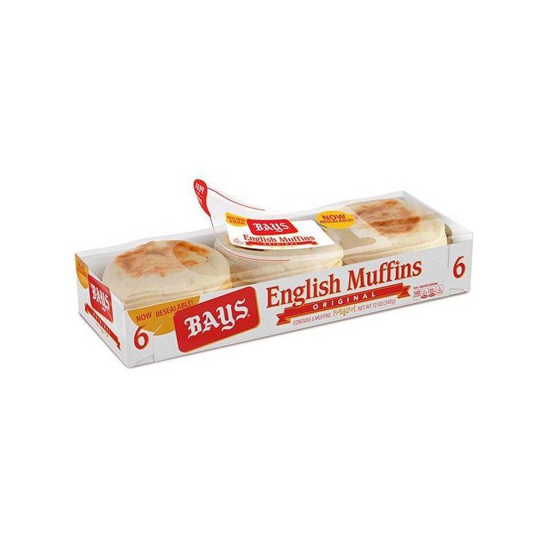 Bays Original English Muffins - 12oz/6ct, 6 of 9