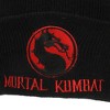 Mortal Kombat Classic Title Art Adult Black Ribbed Beanie - 3 of 4