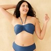 Women's Pearl Bead Bandeau Bikini Top - Shade & Shore™ Blue - 4 of 4