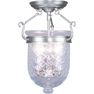 Livex Lighting Jefferson 3 - Light Flush Mount in  Antique Brass - 1 of 1