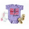 The Juniper Shop Heart Breaker Checkered Bolt Baby Bodysuit - 2 of 2
