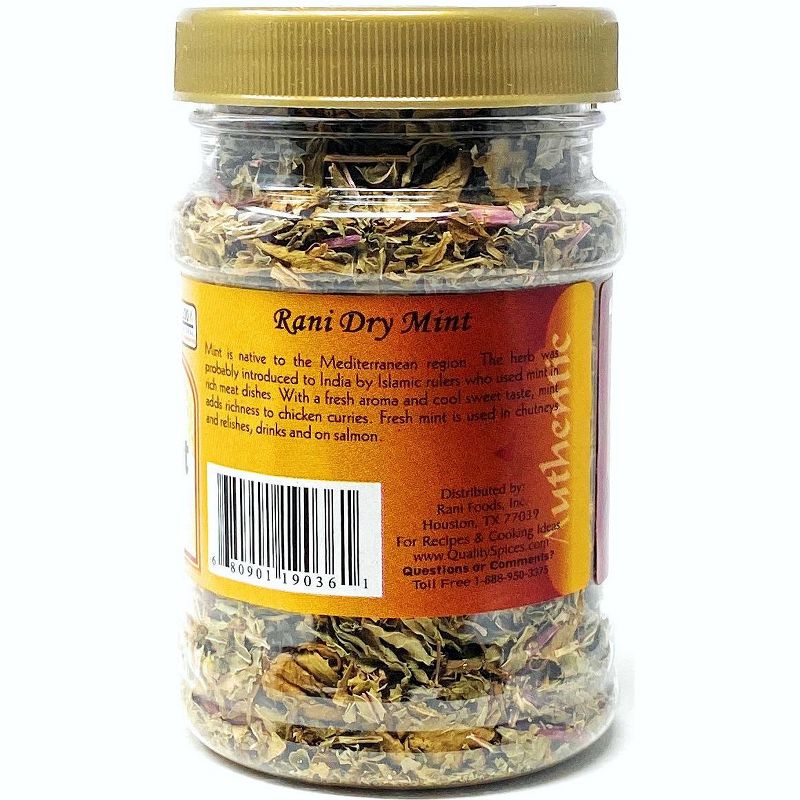 Dry Mint Leaves (Podina Leaf) Spice, Dried Herb - 1oz (28g) - Rani Brand Authentic Indian Products, 5 of 6