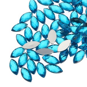 Unique Bargains Acrylic Flat Back DIY Decor Jewelry Horse Eye Gems 50 Pcs - 1 of 4