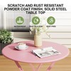 3 Piece Patio Bistro Sets, Outdoor Patio Furniture Set with Round Table and 2 Folding Chairs - 3 of 4