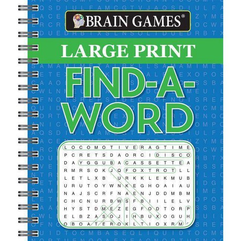 Brain Games Large Print Find A Word Spiralbound