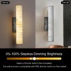CityFurn 20" Modern LED Wall Sconce With Alabaster Shade - 2 of 4