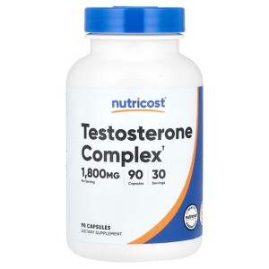 Nutricost Testosterone Complex, 1,800 mg, 90 Capsules (600 mg per Capsule) - 1 of 2