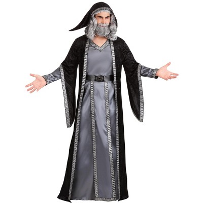 Halloweencostumes.com Medium Men Men's Deluxe Dark Wizard Costume ...