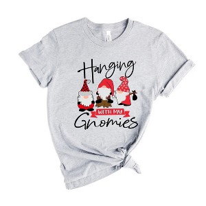 Simply Sage Market Women's Hanging With My Gnomies Short Sleeve Graphic Tee - 1 of 4