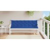 vidaXL Garden Bench Cushion Blue 78.7"x(19.7"+19.7")x2.8" Oxford Fabric - 3 of 4