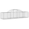 vidaXL Gabion Basket Set of 2 Silver Galvanized Iron Extra Large - 3 of 4