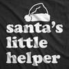 Youth Funny T Shirts Santas Little Helper Funny Christmas Graphic Novelty Tee For Kids - Crazy Dog Youth T Shirt - image 2 of 4