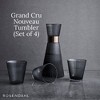 Rosendahl Grand Cru Nouveau Glass Tumbler Set (Set of 4) - 8.8 Fl. Oz. - Lead-Free, Dishwasher Safe, Elegant Clear Glass Drinkware (Smoke) - 2 of 4