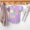 Simply Sage Market Checkered Bunny Outline Coquette Flutter Sleeve Tee - 3 of 4