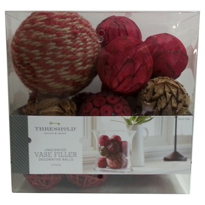 Red Natural Decorative Vase Filler Balls Threshold Target