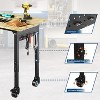 Acekool 48" Adjustable Workbench, 2200lbs Capacity, Power Outlets, Wheels, Heavy-Duty Table for Garage, Workshop, Office, Home - 3 of 4