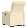 vidaXL Electric Recliner Chair Power Lift - Cream Fabric, Motorized Footrest & Backrest, Comfortable Padding, Home Theater Seating - 4 of 4