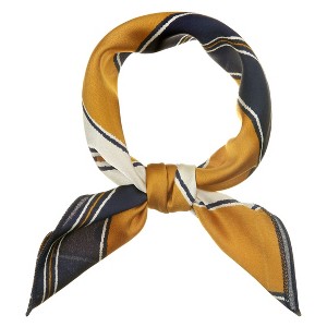 INSPIRE CHIC Women's Stripe Print Wrap Scarves Head Scarf Kerchief Neckerchief 1 Pc - 1 of 4