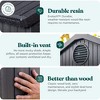 Keter Darwin 6 Ft x 8 Ft Outdoor Garden Tool Storage Shed Durable Resin Organizer with Window, Lockable Door and Built-in Ventilation, Graphite Gray - 4 of 4
