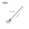 Unique Bargains Stainless Steel Reusable Long Handle Heart Shaped Spoon Straws 8 Pcs - 2 of 4