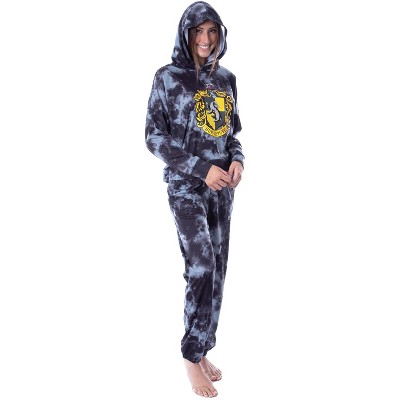 Harry Potter Womens' Hogwarts Houses Tie Dye Cropped Hooded Jogger Set
