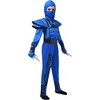 SYNCFUN Halloween Blue Ninja Costume for Boys Stealth Costume Halloween Kids Kung Fu Outfit - 3T - 3 of 4