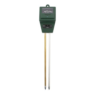 Insten Soil pH Meter, Soil Moisture / Light / pH Tester, For Gardening, Plant Care, Farming, Gardening Tool Kits, Green Square