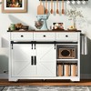 NicBex Mobile Kitchen Island Cart Kitchen Carts on Wheels with Storage, 3 Drawers, 2 Sliding Cabinet Doors and Spice Rack for Kitchen - 4 of 4