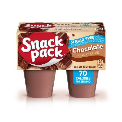 Hunt S Snack Pack Sugar Free Chocolate Pudding 4pk Target