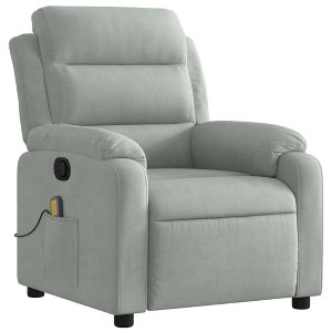vidaXL Massage Recliner Chair Velvet, Foam, Metal, Engineered Wood - 1 of 4